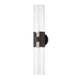 Amado Wall Sconce - 25.75 Inch - Patina Brass with Texture Black by Troy Lighting