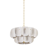 Amalfi Chandelier - 8 Light, Vintage Gold Leaf by Hudson Valley