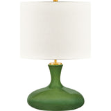 Amber Table Lamp — White Linen, Green | Green