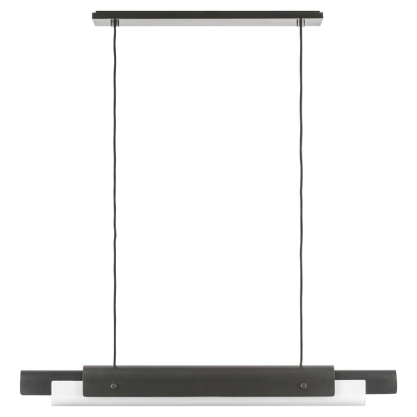 Ambrose Linear Suspension Light Small Bronze By Visual Comfort Modern - Front View