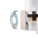 Amelia 24-inch 6-light Polished Nickel and Champagne Gold 5CCT LED Vanity Light with Clear and Clear Ribbed Glass