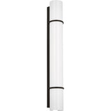 Amelie Vanity Light — 19 1/8", Milk, Aged Iron