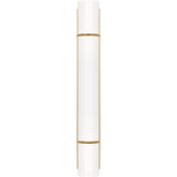 Amelie Vanity Light — 19 1/8", Milk, Burnished Brass