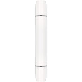 Amelie Vanity Light — 19 1/8", Milk, Polished Nickel