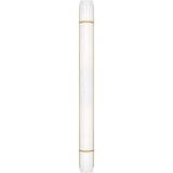 Amelie Vanity Light — 30", Milk, Burnished Brass
