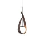 American Walnut Oyster Pendant Light by Accord