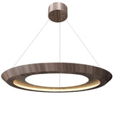 American Walnut Petra Round Suspension with Slate Accent by Accord