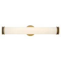 Ames LED Vanity - Lacquered Brass / Black