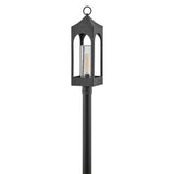 Amina Large Post Mount Lantern - Distressed Zinc - by Hinkley