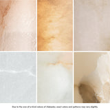 Amon Wall Sconce by Corbett - natural alabaster veining variations