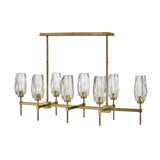 Ana Medium Eight Light Linear - Heritage Brass - by Hinkley