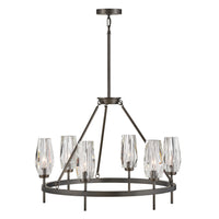 Ana Single Tier Chandelier - Black Oxide - by Hinkley