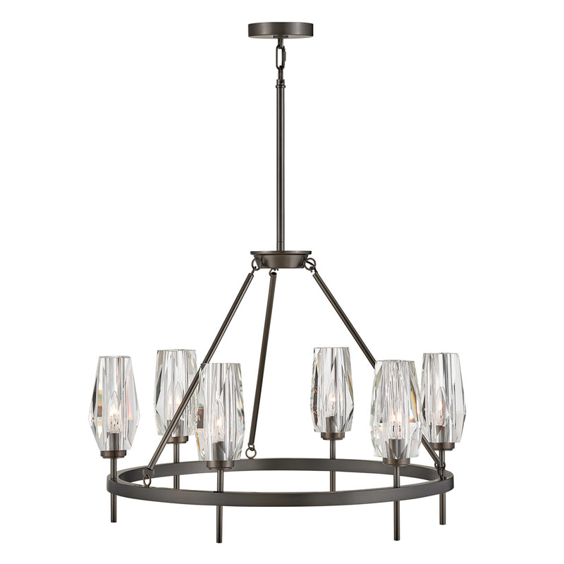 Ana Single Tier Chandelier - Black Oxide - by Hinkley
