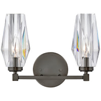 Ana Vanity Light Black Oxide 2 Lights By Hinkley Front View