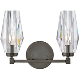 Ana Vanity Light Black Oxide 2 Lights By Hinkley Front View