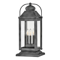 Anchorage Large Pier Mount Lantern - Aged Zinc - by Hinkley