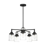 Anders Chandelier — 24", Clear, Midnight Black