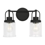 Anders Vanity Light — 14", Clear, Midnight Black