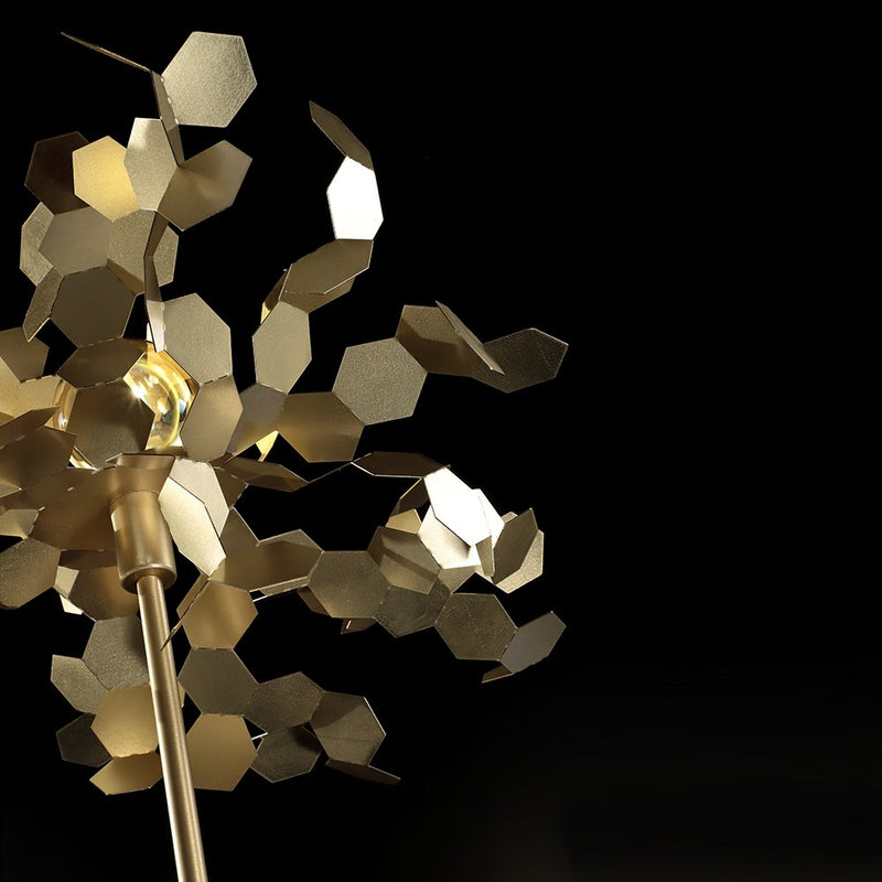 Andromeda Floor Lamp By Zava Luce, Finish: Light Satined Burnished Brass