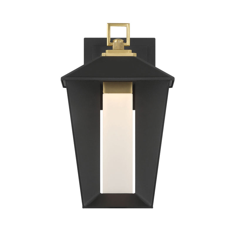 Andson Outdoor Wall Sconce 13 Inch Brass Sand Black Mix by Eurofase