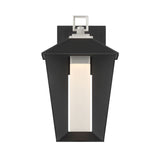 Andson Outdoor Wall Sconce 13 Inch Satin Nickel Sand Black Mix by Eurofase