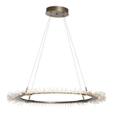 Anemone Circular LED Pendant, shown in Soft Gold, by Hubbardton Forge