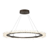 Anemone Circular LED Pendant in Bronze by Hubbardton Forge