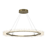 Anemone Circular LED Pendant in Modern Brass by Hubbardton Forge