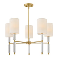 Anika Chandelier - Lacquered Brass