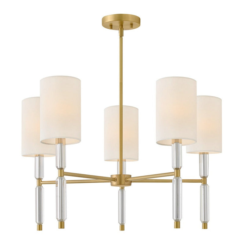 Anika Chandelier - Lacquered Brass