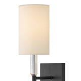 Anika Single Light Sconce - Small, Black