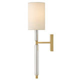 Anika Single Light Sconce - Small, Lacquered Brass
