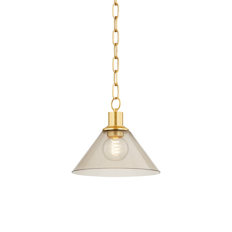 Anniebee Pendant - Aged Brass
