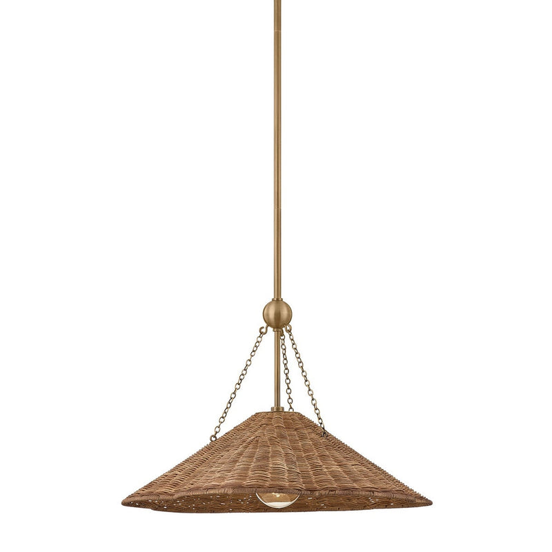 Annmarie Pendant - Patina Brass