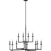 Ansley Chandelier — Large, Aged Iron