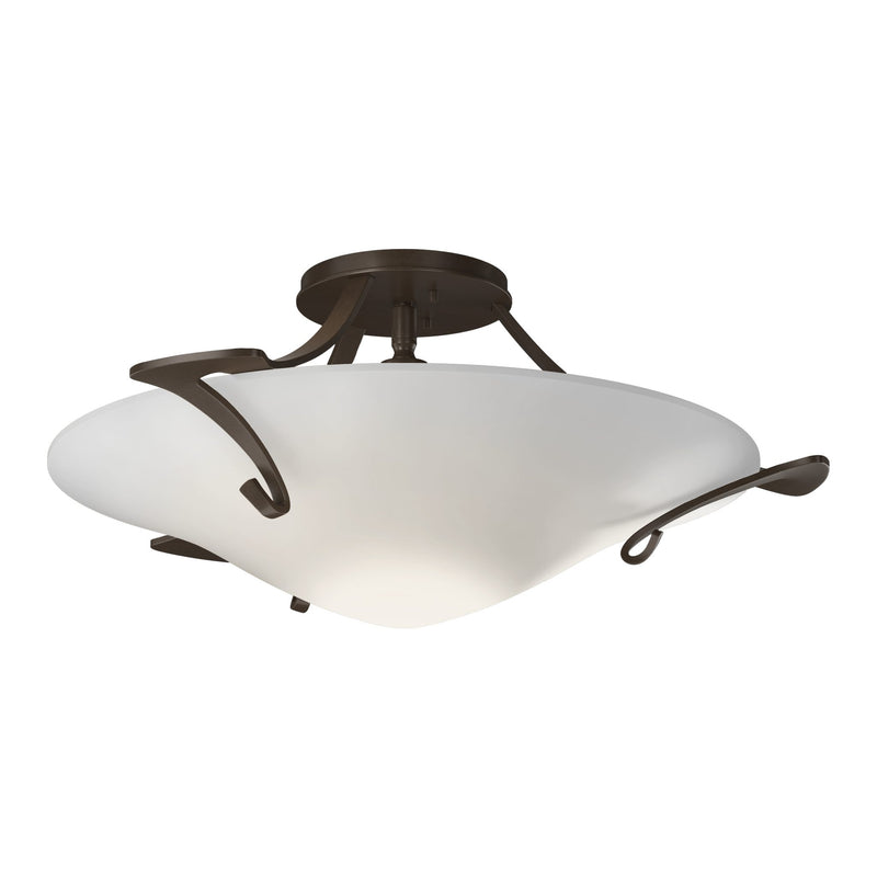 Antasia Semi-Flush Mount in Bronze, Opal Glass by Hubbardton Forge