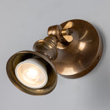 Antique Brass Accra Traditional Small Brass Spotlight by Mullan Lighting
