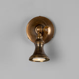 Antique Brass Accra Traditional Small Brass Spotlight by Mullan Lighting
