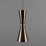 Antique Brass Amias Mid-Century Brass Pendant by Mullan Lighting