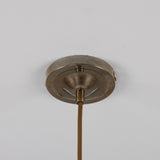 Antique Brass Amias Mid-Century Brass Pendant by Mullan Lighting Canopy