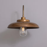 Antique Brass Darya Swan Neck Bathroom Wall Light By Mullan