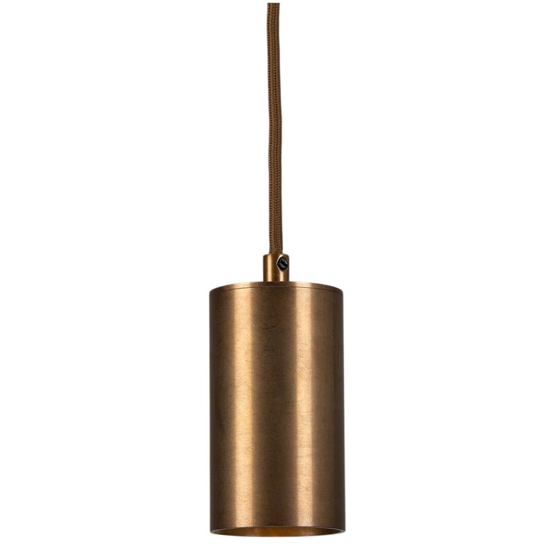 Antique Brass Evanston Brass Pendant Spotlight by Mullan Lighting