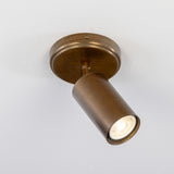 Antique Brass Evanston Single Ceiling Light by Mullan Lighting