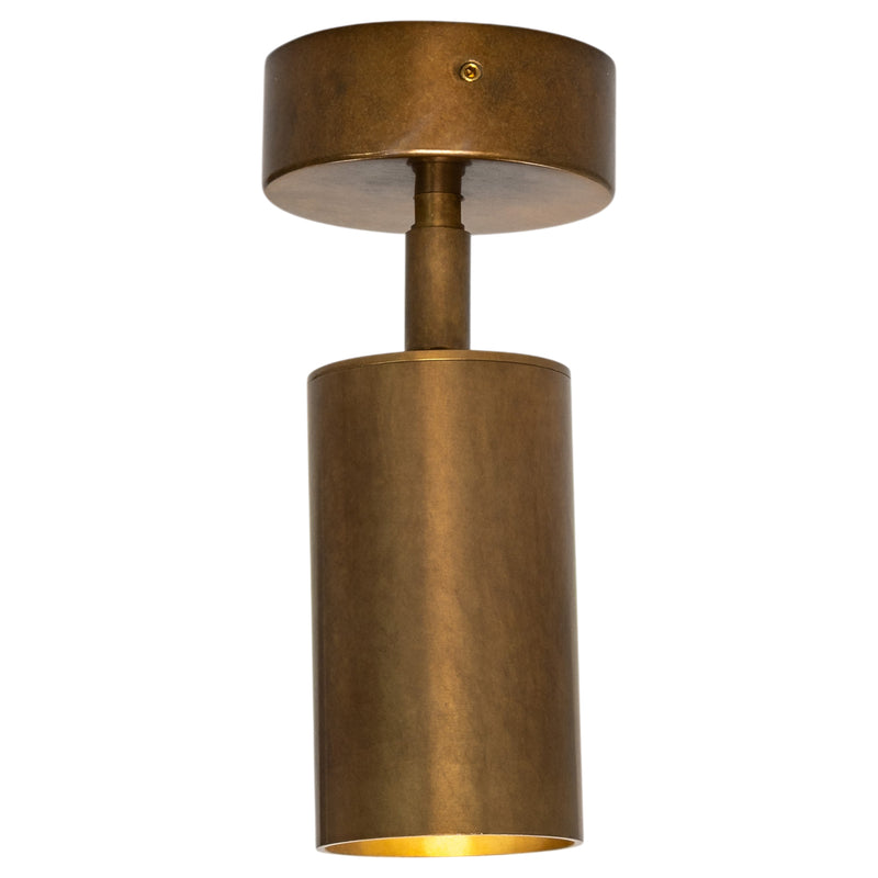 Antique Brass Evanston Single Ceiling Light by Mullan Lighting