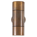 Antique Brass Lana Up-Down Brass Wall Light by Mullan Lighting