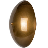 Antique Brass Luqa Brass Dish Wall Light by Mullan Lighting