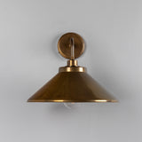 Antique Brass Nerissa Brass Bathroom Wall Light by Mullan Lighting