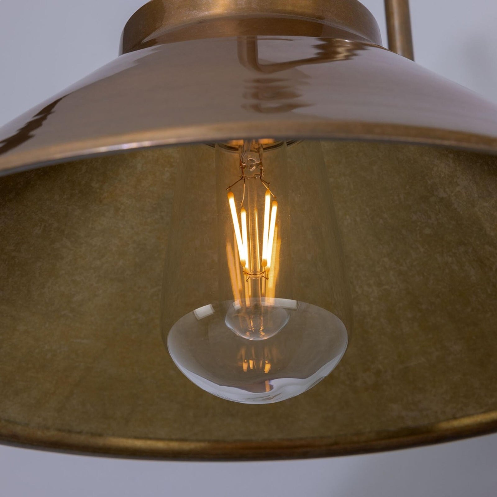 Nerissa Brass Swan Neck Wall Light by Mullan Lighting