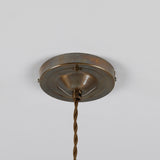 Antique Brass Paris Industrial Brass Pendant by Mullan Lighting Canopy