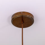 Antique Brass Paris Industrial Brass Pendant by Mullan Lighting Canopy